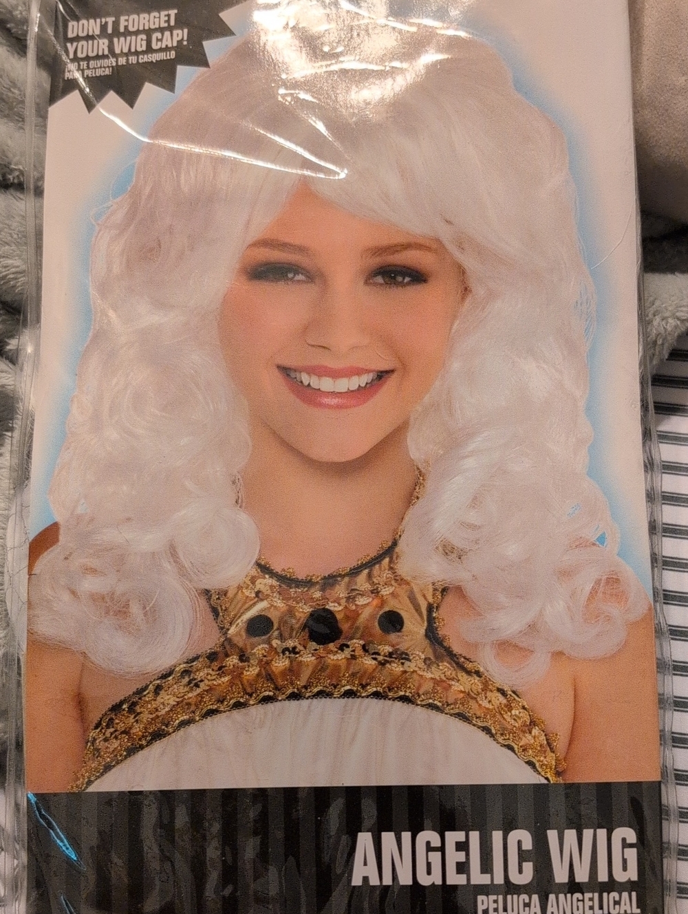 Amscan White Angelic Kids Costume Wig
